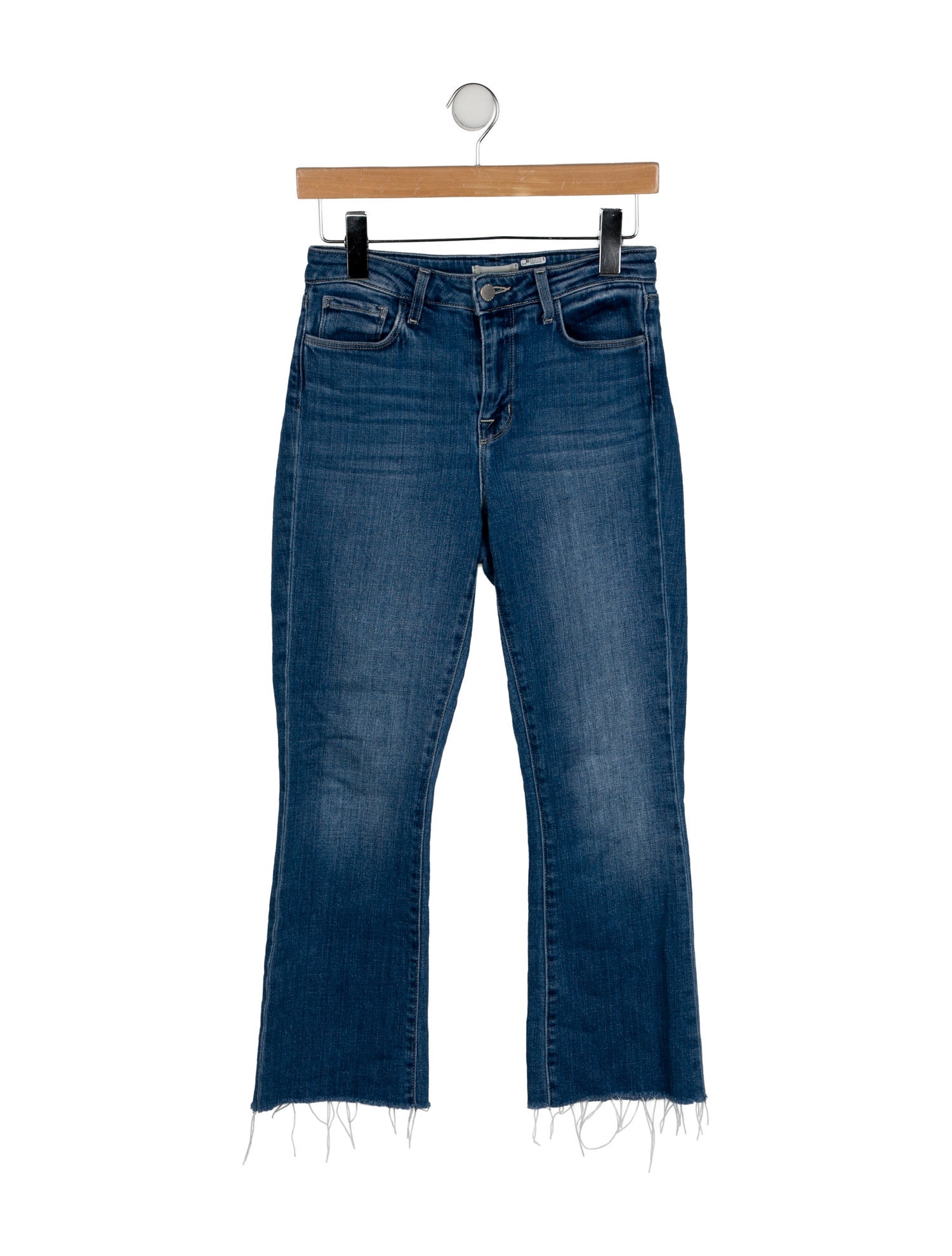 L'Agence Mid-Rise Straight Leg Jeans